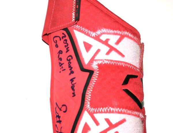 Stuart Fairchild 2024 Game Worn & Signed Cincinnati Reds EvoShield Pro-SRZ 2.0 Batter’s Leg Guard