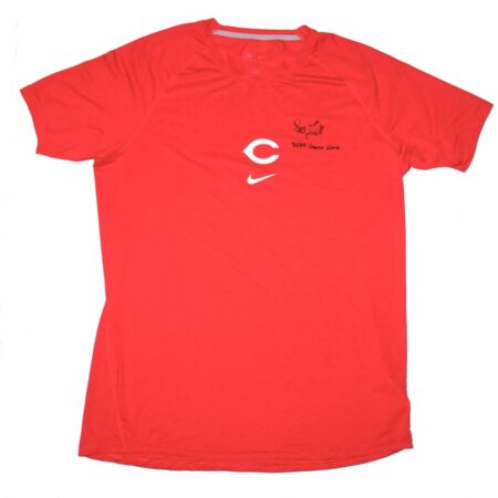 Stuart Fairchild 2024 Game Worn & Signed Official Cincinnati Reds Nike Dri-Fit XL Shirt