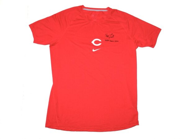 Stuart Fairchild 2024 Game Worn & Signed Official Cincinnati Reds Nike Dri-Fit XL Shirt