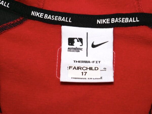 Stuart Fairchild 2024 Player Issued & Signed Official Cincinnati Reds “FAIRCHILD 17” Nike Therma-Fit Full-Zip Jacket - Worn in Dugout!