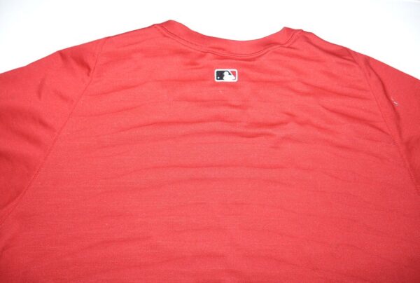 Stuart Fairchild 2024 Pregame Worn Official Cincinnati Reds Nike Authentic Collection Raglan Performance V-Neck Shirt