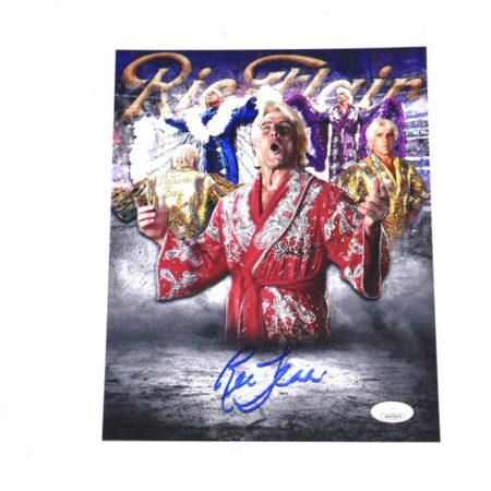 Wrestling Hall of Famer Ric Flair Signed Autographed WWE 8 x 10 Photo - JSA Witnessed