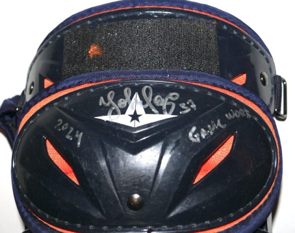 Yohel Pozo 2024 Las Vegas Aviators Game Worn & Signed All-Star LG40WPRO Leg Guards