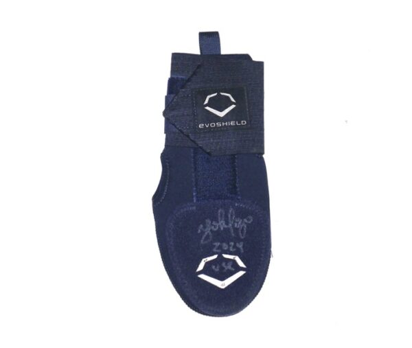 Yohel Pozo 2024 Las Vegas Aviators Game Worn & Signed Blue EvoShield Sliding Mitt