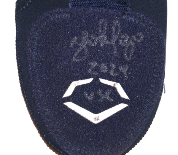 Yohel Pozo 2024 Las Vegas Aviators Game Worn & Signed Blue EvoShield Sliding Mitt