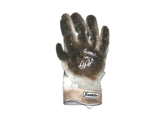 Arden Pabst Mississippi Braves Game Worn & Signed Franklin Batting Glove (Single)