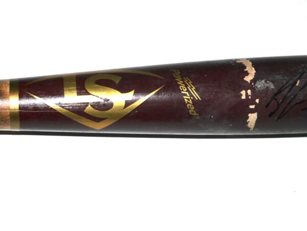 Armando Alvarez 2023 Sacramento River Cats Game Used & Signed Louisville Slugger S419 Baseball Bat - CRACKED1