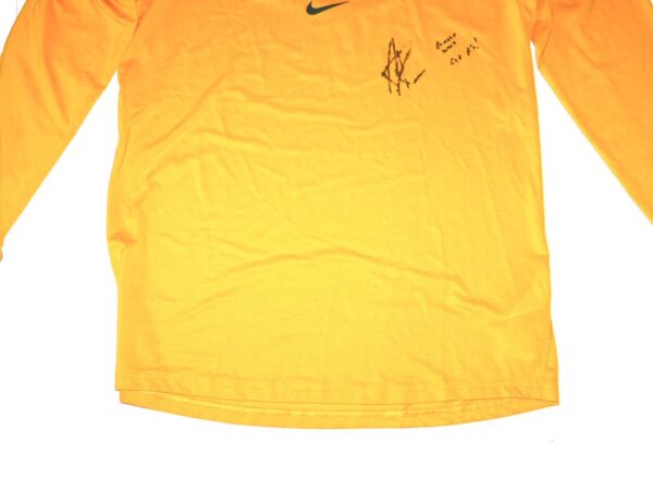 Armando Alvarez 2024 Game Worn & Signed Official Oakland Athletics 50 ALVAREZ Long Sleeve Nike Shirt