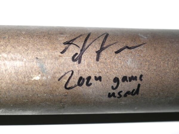 Armando Alvarez 2024 Oakland Athletics Game Used & Signed Chandler Model RA13 Baseball Bat - CRACKED