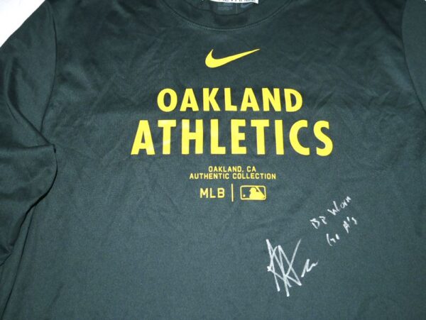 Armando Alvarez 2024 Player Issued & Signed Official Oakland Athletics 50 ALVAREZ Long Sleeve Nike Shirt - Worn for Batting Practice!