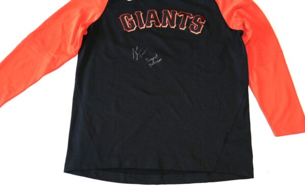 Armando Alvarez Dugout Worn & Signed Official San Francisco Giants Nike Dri-Fit Baseball Pullover