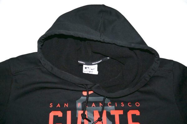 Armando Alvarez Dugout Worn & Signed Official San Francisco Giants Nike Therma-Fit Pullover Hooded Sweatshirt1