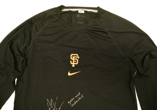 Armando Alvarez Game Used & Signed Official San Francisco Giants ALVAREZ 81 Long Sleeve Nike Dri-Fit Shirt