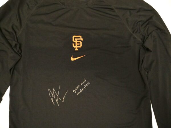 Armando Alvarez Game Used & Signed Official San Francisco Giants ALVAREZ 81 Long Sleeve Nike Dri-Fit Shirt