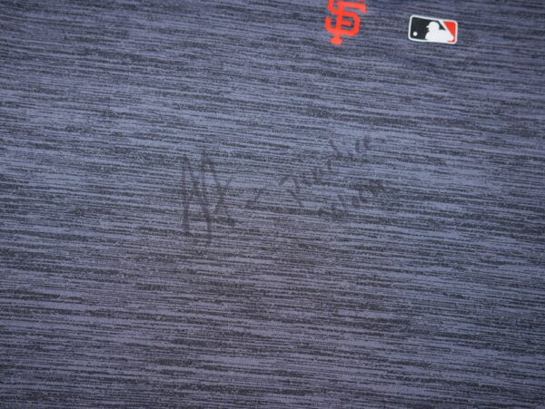 Armando Alvarez Practice Worn & Signed Official San Francisco Giants Baseball "ALVAREZ 81" Nike Dri-Fit Shirt