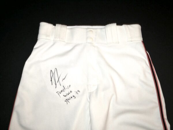 Armando Alvarez San Francisco Giants Practice Worn & Signed Nike MLB Pants - Worn during Spring Training!1