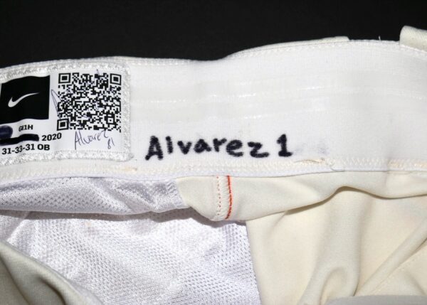 Armando Alvarez San Francisco Giants Practice Worn & Signed Nike MLB Pants - Worn during Spring Training!1