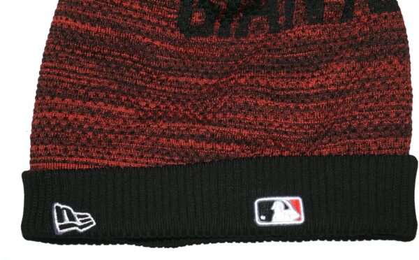 Armando Alvarez Team Issued & Signed Official San Francisco Giants New Era Authentic Collection Sport Cuffed Knit Hat with Pom