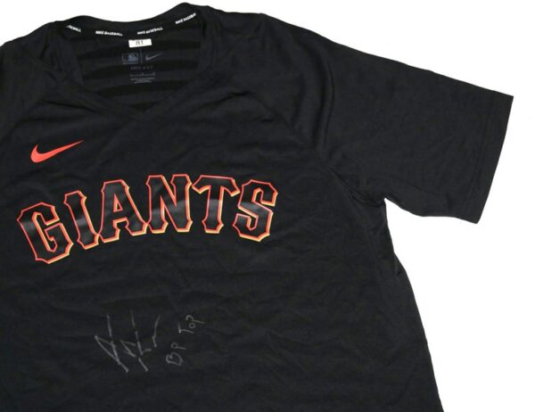 Armando Alvarez Player Issued & Signed Official San Francisco Giants "ALVAREZ 81" Nike Authentic Collection Raglan Performance V-Neck Shirt - Worn for BP!