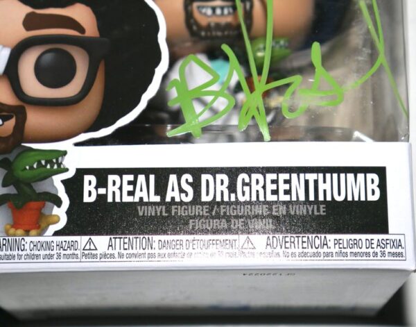 B-Real Signed Cypress Hill #266 B-Real as Dr. Greenthumb Funko Pop! Vinyl Figure - Beckett