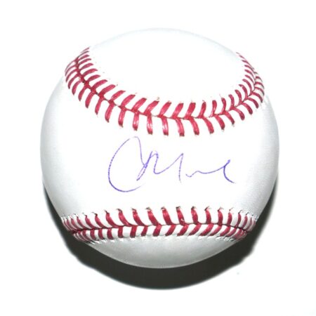 Christian Moore Los Angeles Angels Autographed Rawlings Official Major League Baseball - Beckett Hologram