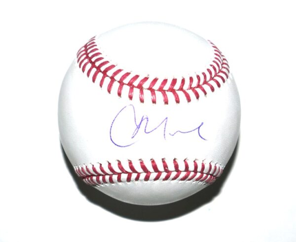 Christian Moore Los Angeles Angels Autographed Rawlings Official Major League Baseball - Beckett Hologram