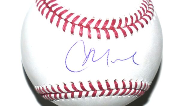 Christian Moore Los Angeles Angels Autographed Rawlings Official Major League Baseball - Beckett Hologram1