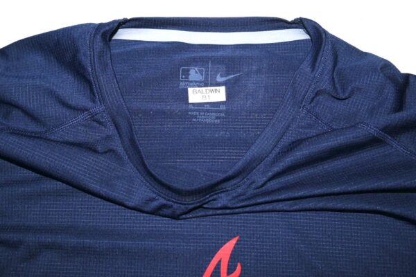 Drake Baldwin 2024 Game Worn & Signed Official Atlanta Braves BALDWIN 81 Nike Dri-Fit XL Shirt1