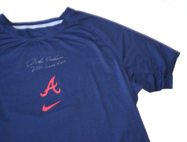 Drake Baldwin 2024 Game Worn & Signed Official Atlanta Braves BALDWIN 81 Nike Dri-Fit XL Shirt1