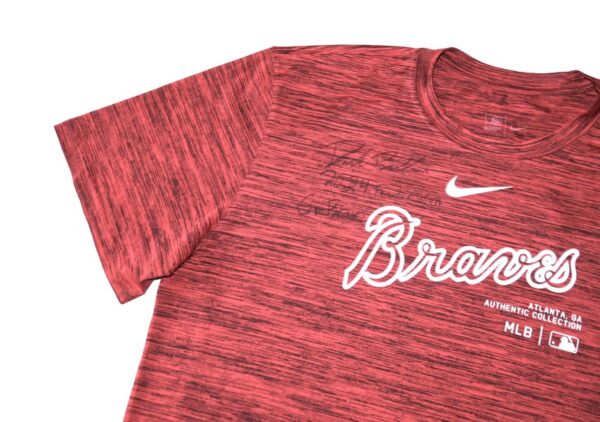 Drake Baldwin 2024 Player Issued & Signed Official Atlanta Braves BALDWIN Nike Dri-Fit XL Shirt