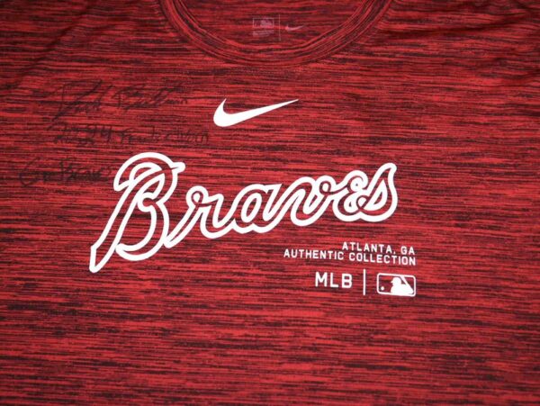 Drake Baldwin 2024 Player Issued & Signed Official Atlanta Braves BALDWIN Nike Dri-Fit XL Shirt