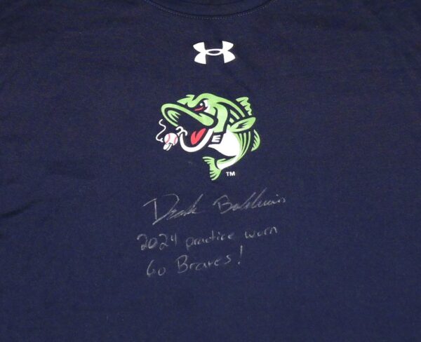 Drake Baldwin 2024 Player Issued & Signed Official Gwinnett Stripers #20 Under Armour Shirt - MLB's 2025 Top 100 Prospect!