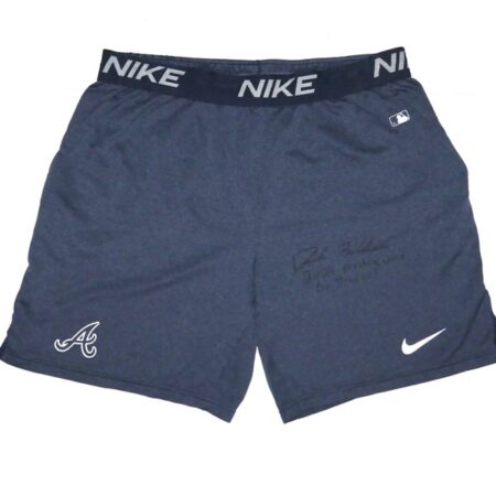 Drake Baldwin 2024 Practice Worn & Signed Official Atlanta Braves BALDWIN 81 Nike Performance XL Shorts