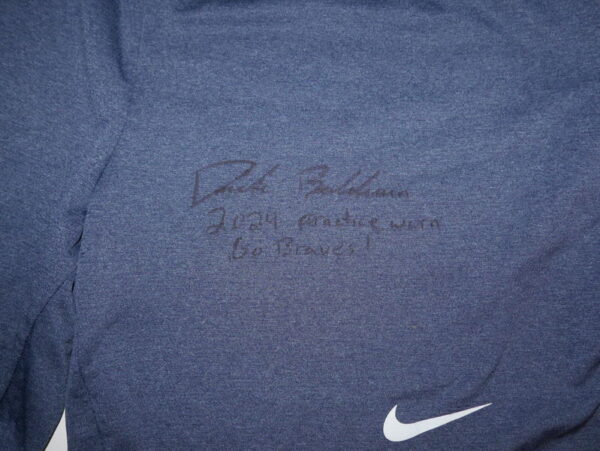 Drake Baldwin 2024 Practice Worn & Signed Official Atlanta Braves BALDWIN 81 Nike Performance XL Shorts