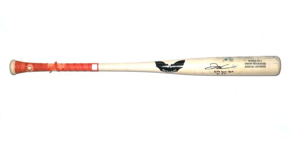 Drew Lugbauer 2024 Las Vegas Aviators Game Used & Signed SAM Rideau Crusher Maple DL1 Baseball Bat – CRACKED