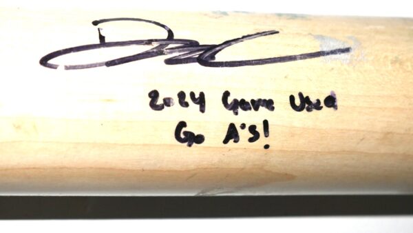 Drew Lugbauer 2024 Las Vegas Aviators Game Used & Signed SAM Rideau Crusher Maple DL1 Baseball Bat – CRACKED1