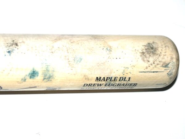 Drew Lugbauer 2024 Las Vegas Aviators Game Used & Signed SAM Rideau Crusher Maple DL1 Baseball Bat – CRACKED