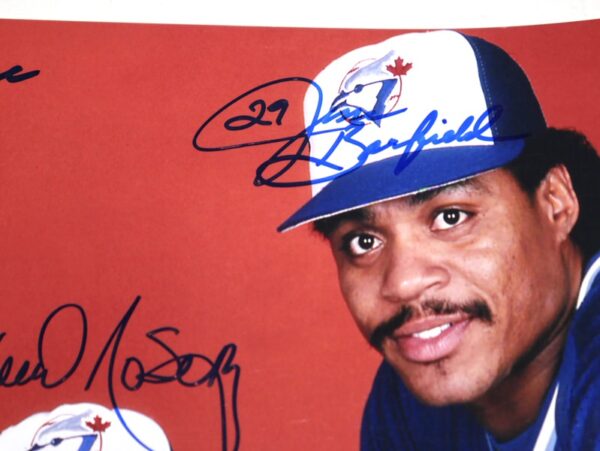 George Bell, Lloyd Moseby and Jesse Barfield Toronto Blue Jays Autographed Signed 8 x 10 Photo - Under The Radar COA