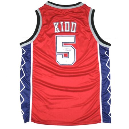 Jason Kidd Signed Autographed New Jersey Nets KIDD #5 Jersey - PSA