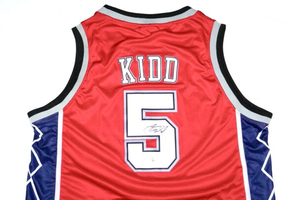 Jason Kidd Signed Autographed New Jersey Nets KIDD #5 Jersey - PSA