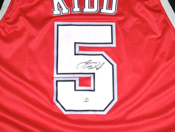 Jason Kidd Signed Autographed New Jersey Nets KIDD #5 Jersey - PSA