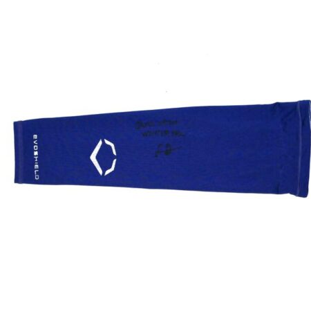 Logan Davidson 2024 Tigres del Licey Game Worn & Signed Blue Evoshield Arm Sleeve