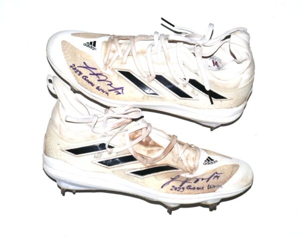 Logan O’Hoppe 2023 Los Angeles Angels #14 Rookie Year Game Worn & Signed Adidas Adizero Cleats