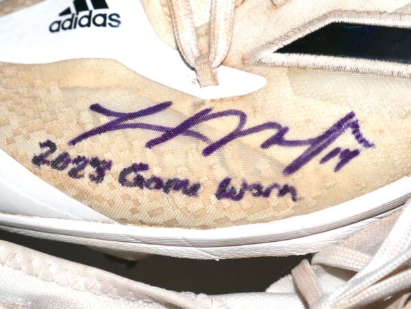 Logan O’Hoppe 2023 Los Angeles Angels #14 Rookie Year Game Worn & Signed Adidas Adizero Cleats