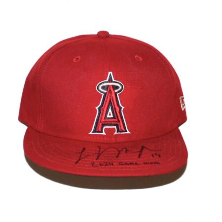 Logan O’Hoppe 2024 Game Worn & Signed Official Los Angeles Angels “14 O’HOPPE” New Era 59FIFTY Hat