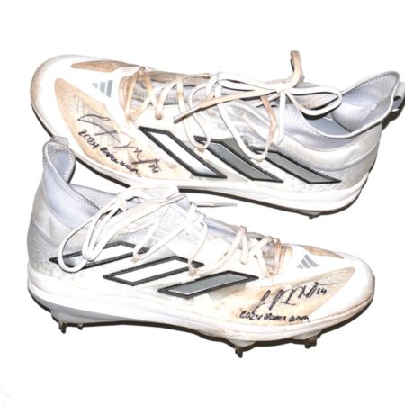 Logan O’Hoppe 2024 Los Angeles Angels #14 Game Worn & Signed Adidas Adizero Baseball Cleats