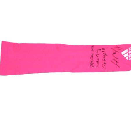 Logan O’Hoppe 2024 Los Angeles Angels Game Worn & Signed Pink Adidas Arm Sleeve - Worn Vs Kansas City Royals on Mother's Day!