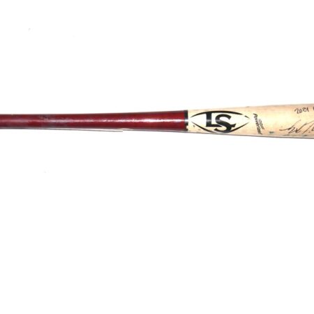 Luke Waddell 2024 Gwinnett Stripers Game Used & Signed Louisville Slugger C271S Baseball Bat - CRACKED