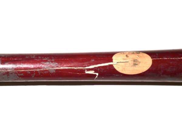 Luke Waddell 2024 Gwinnett Stripers Game Used & Signed Louisville Slugger C271S Baseball Bat - CRACKED