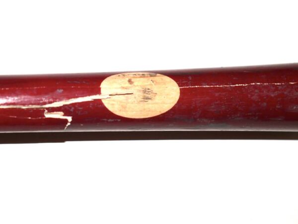 Luke Waddell 2024 Gwinnett Stripers Game Used & Signed Louisville Slugger C271S Baseball Bat - CRACKED